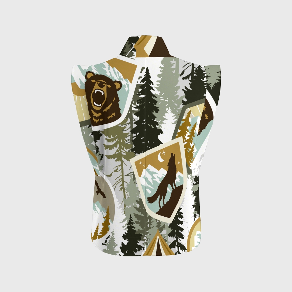 Women's Camouflage Widelife Printed Scrub Set ST861