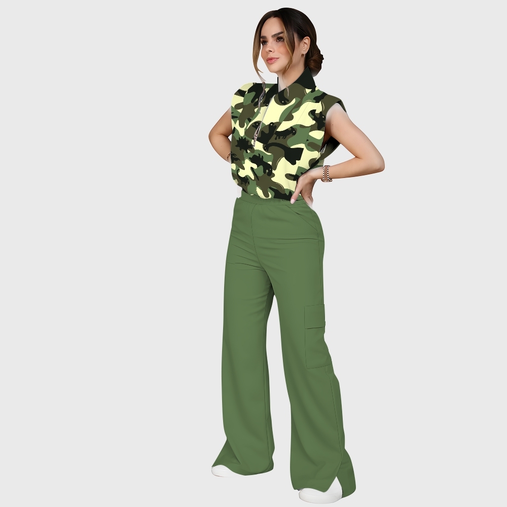 Women's Camouflage Scrub Set ST862