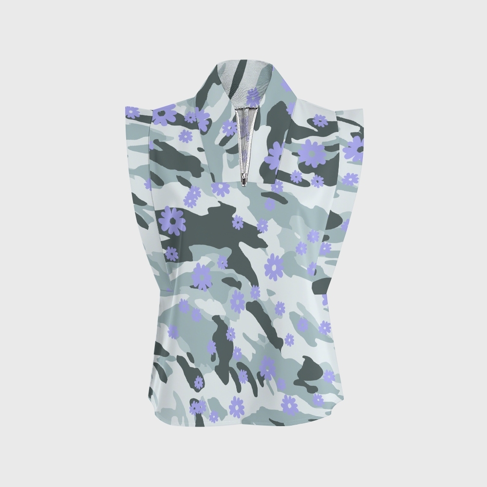 Women's Camouflage Floral Printed Scrub Set ST863