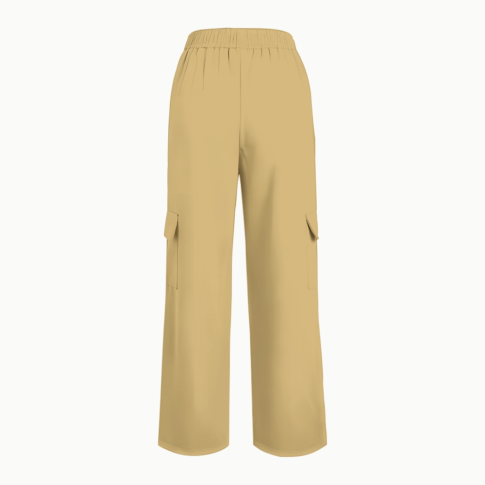 Women's Khaki Camouflage Printed Scrub Set ST864