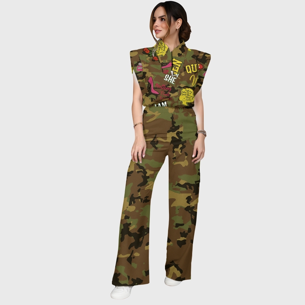 Women's Camouflage Scrub Set ST865