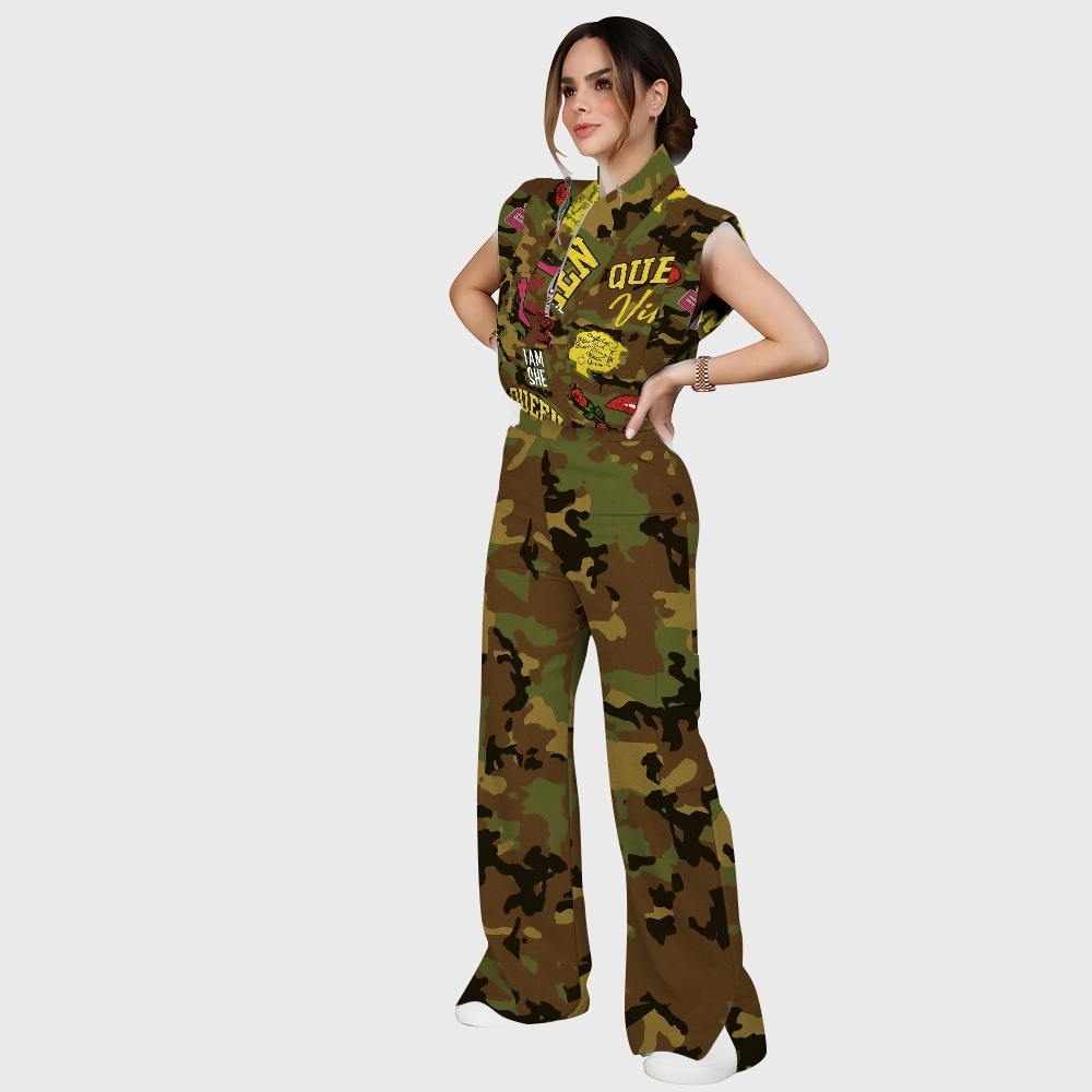 Women's Camouflage Scrub Set ST865