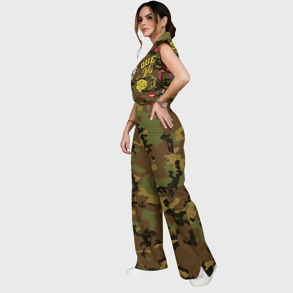 Women's Camouflage Scrub Set ST865