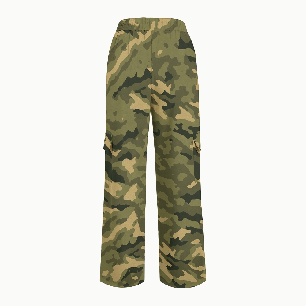 Women's School Nurse Camo Printed Scrub Set ST867
