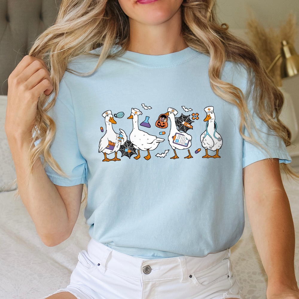 Halloween Nurse Silly Goose Tee