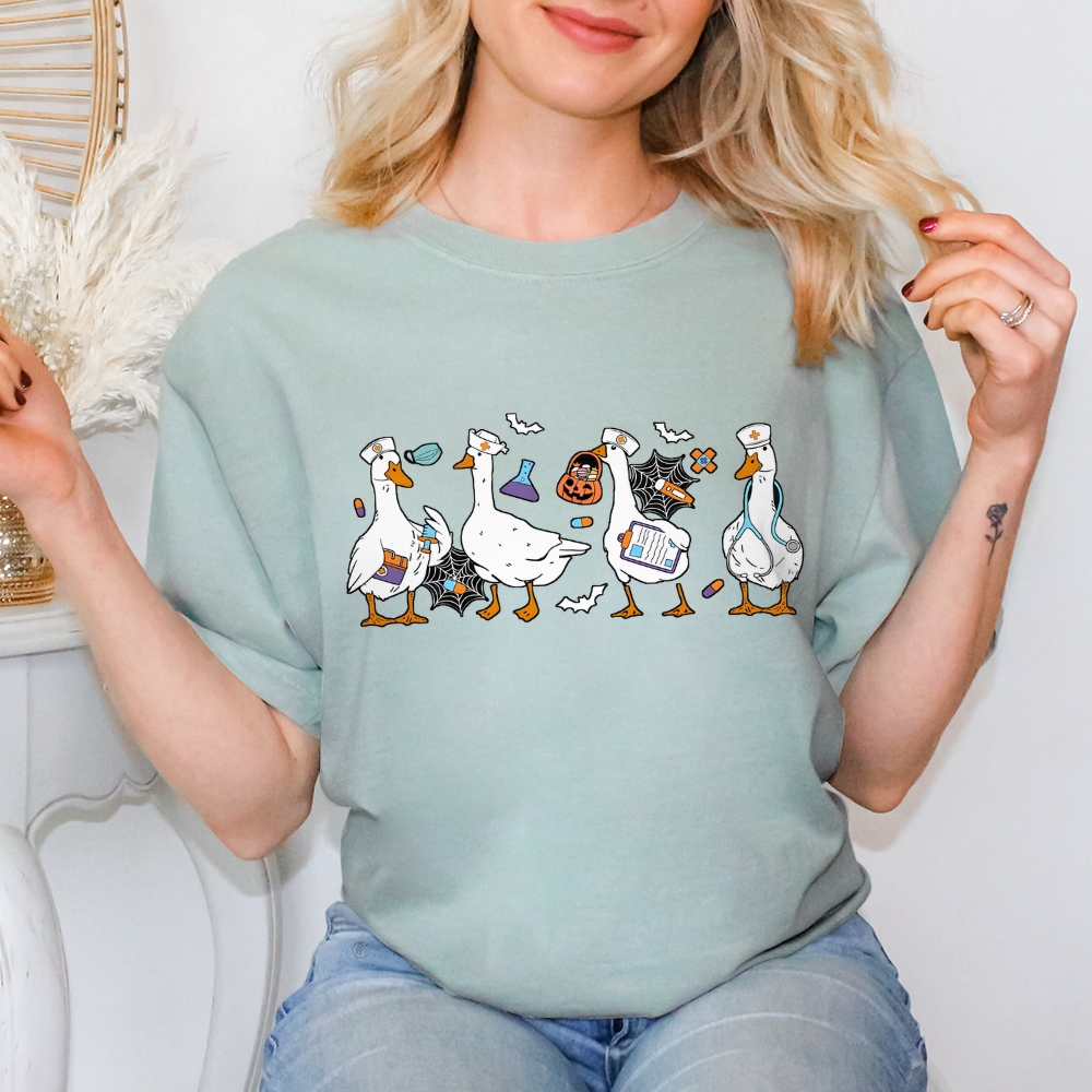 Halloween Nurse Silly Goose Tee