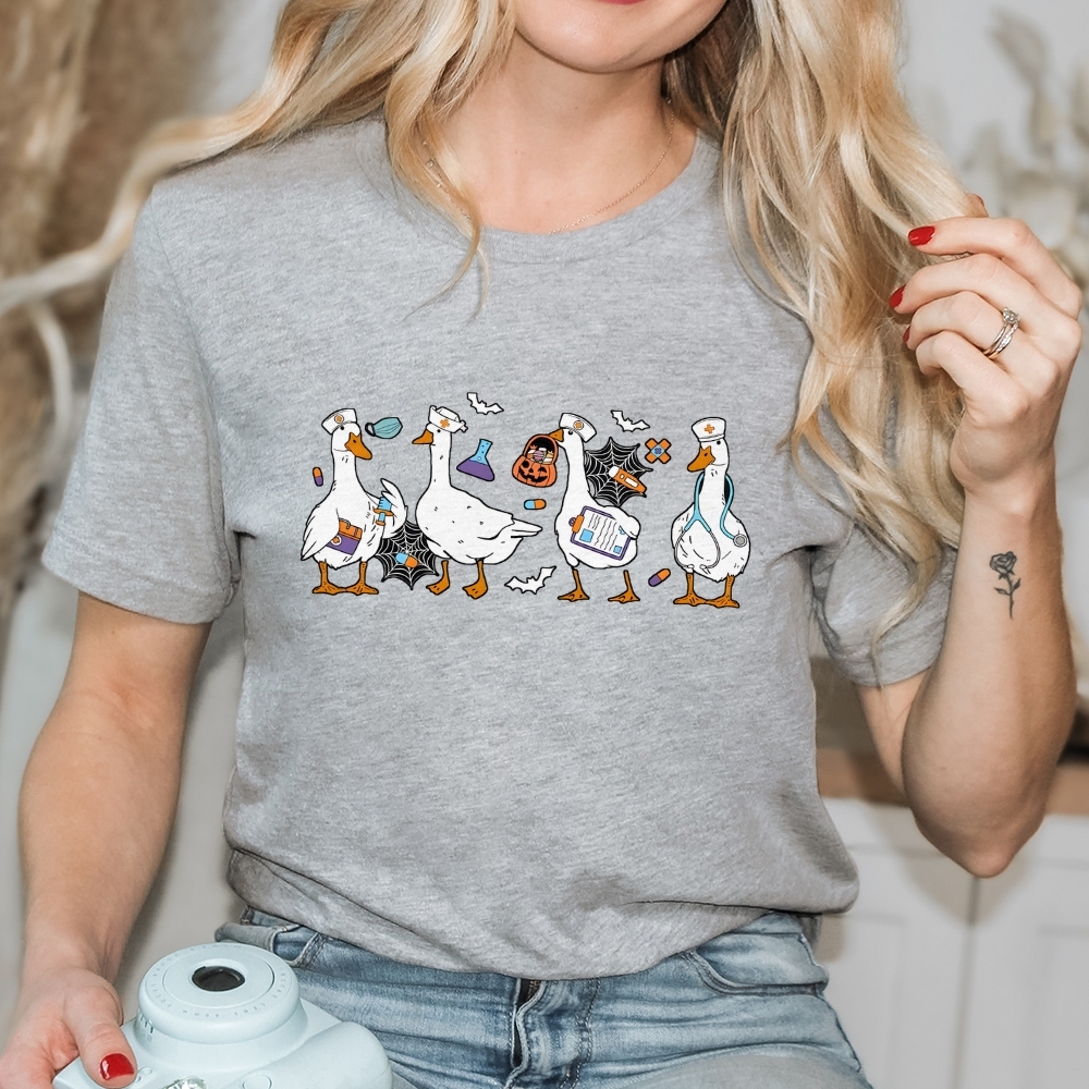 Halloween Nurse Silly Goose Tee