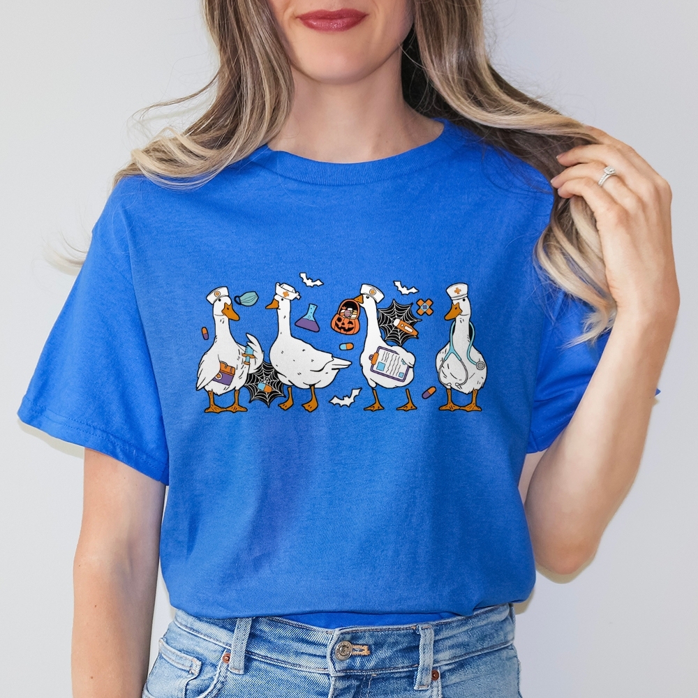 Halloween Nurse Silly Goose Tee