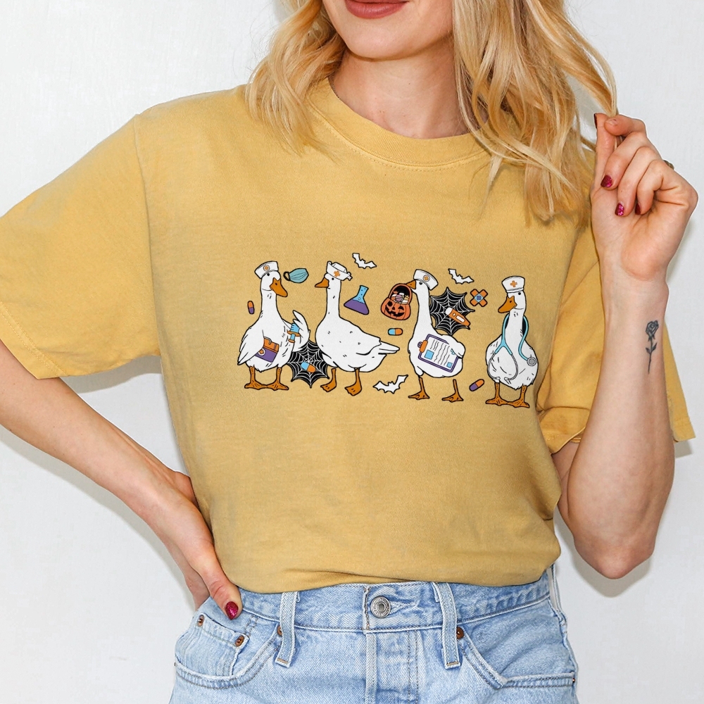 Halloween Nurse Silly Goose Tee
