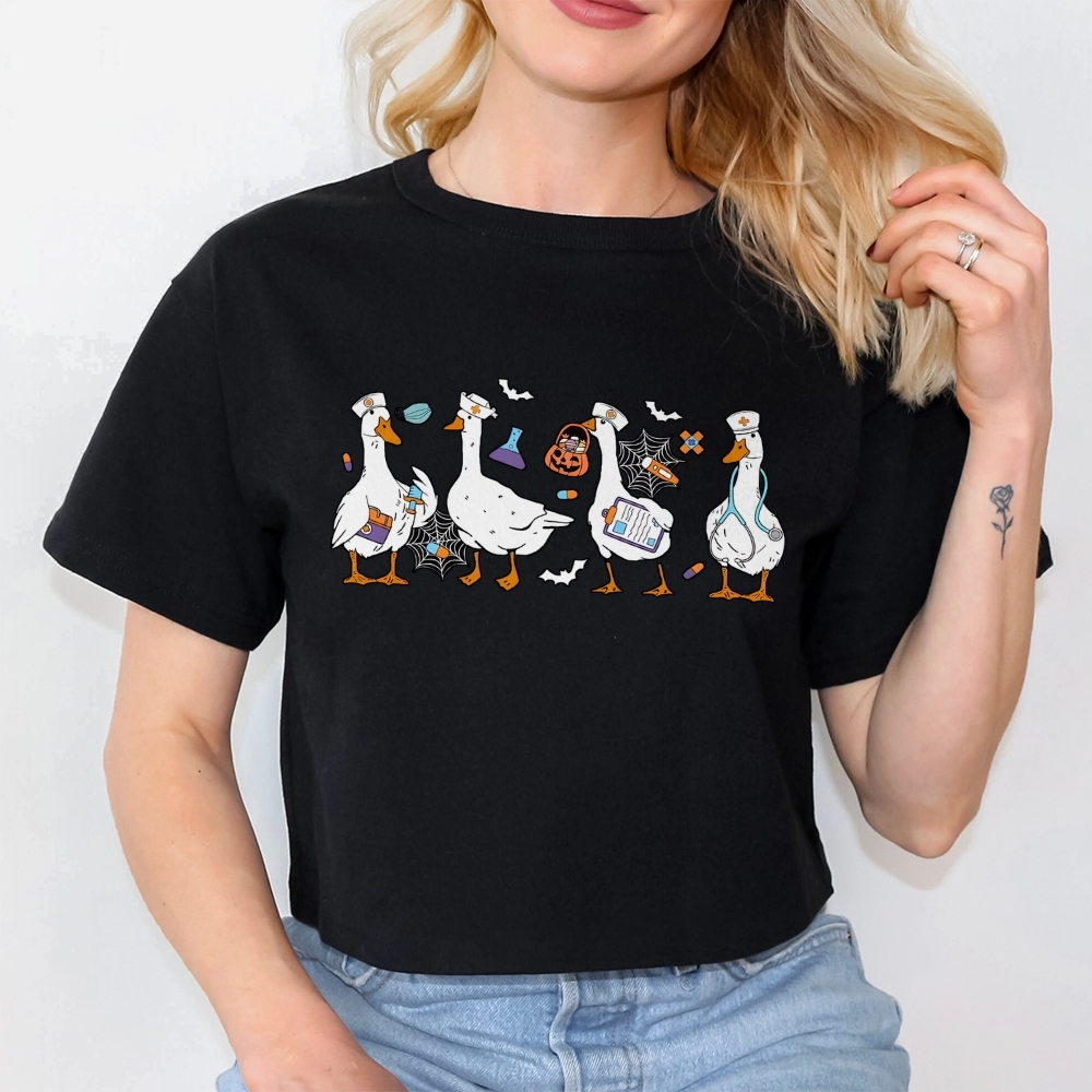 Halloween Nurse Silly Goose Tee