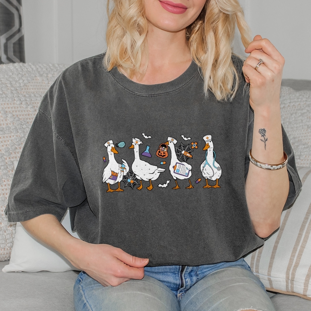 Halloween Nurse Silly Goose Tee