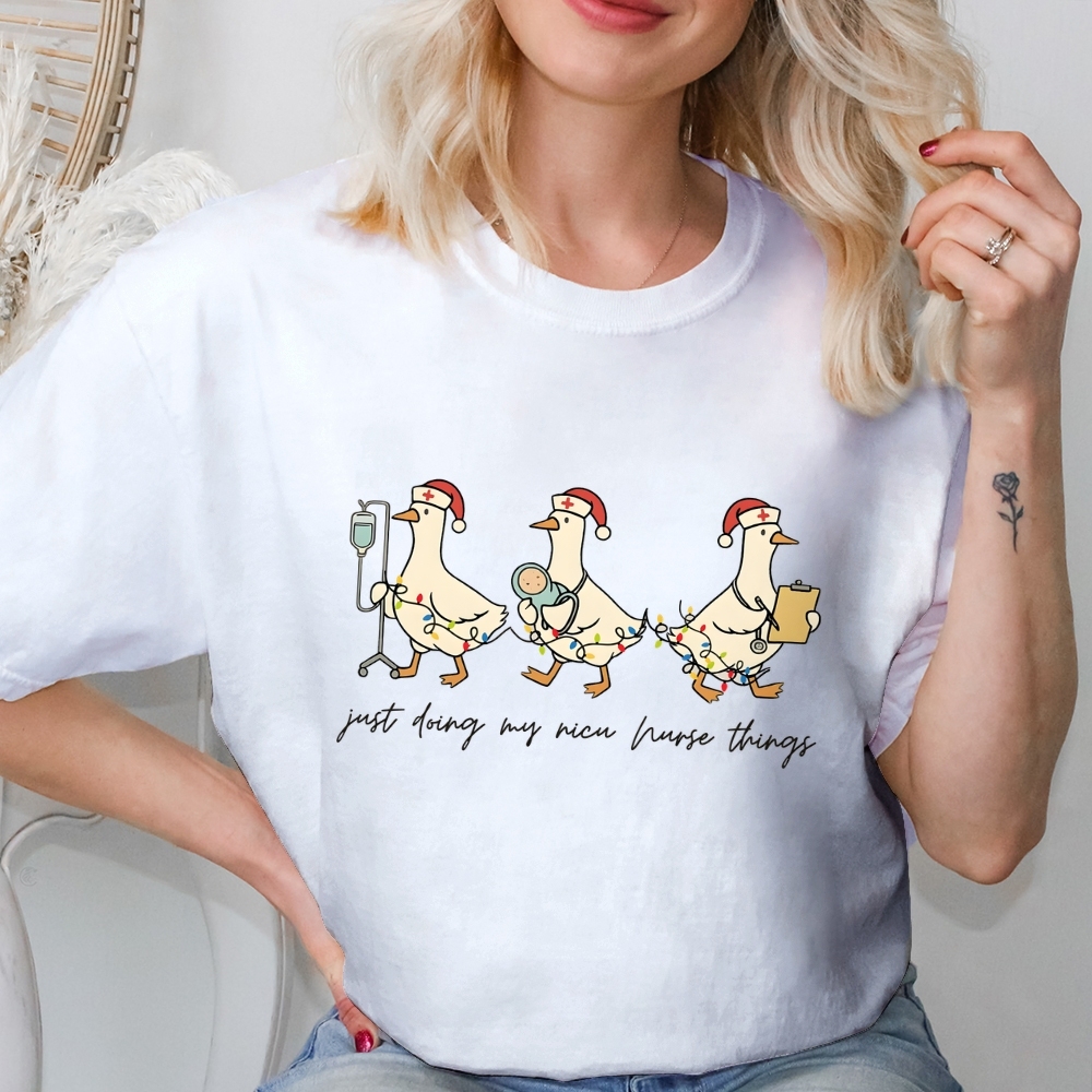 Funny Christmas NICU Nurse T-shirt