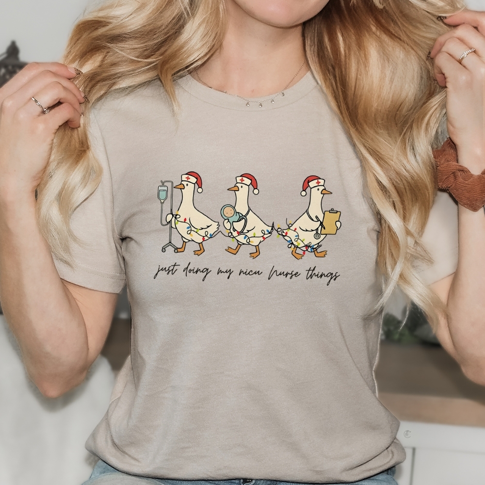 Funny Christmas NICU Nurse T-shirt