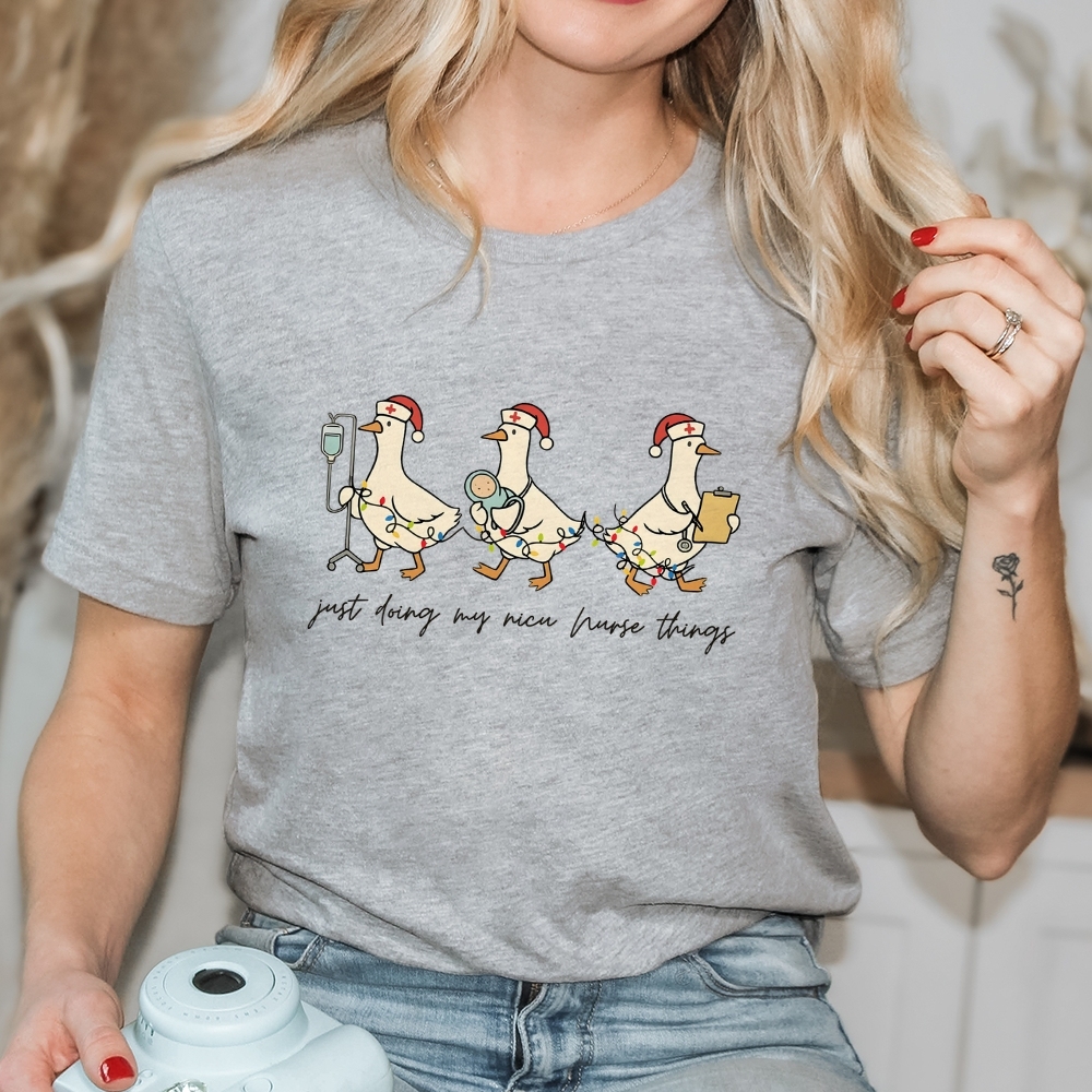 Funny Christmas NICU Nurse T-shirt