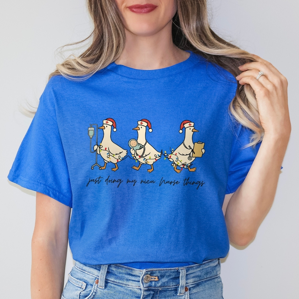 Funny Christmas NICU Nurse T-shirt