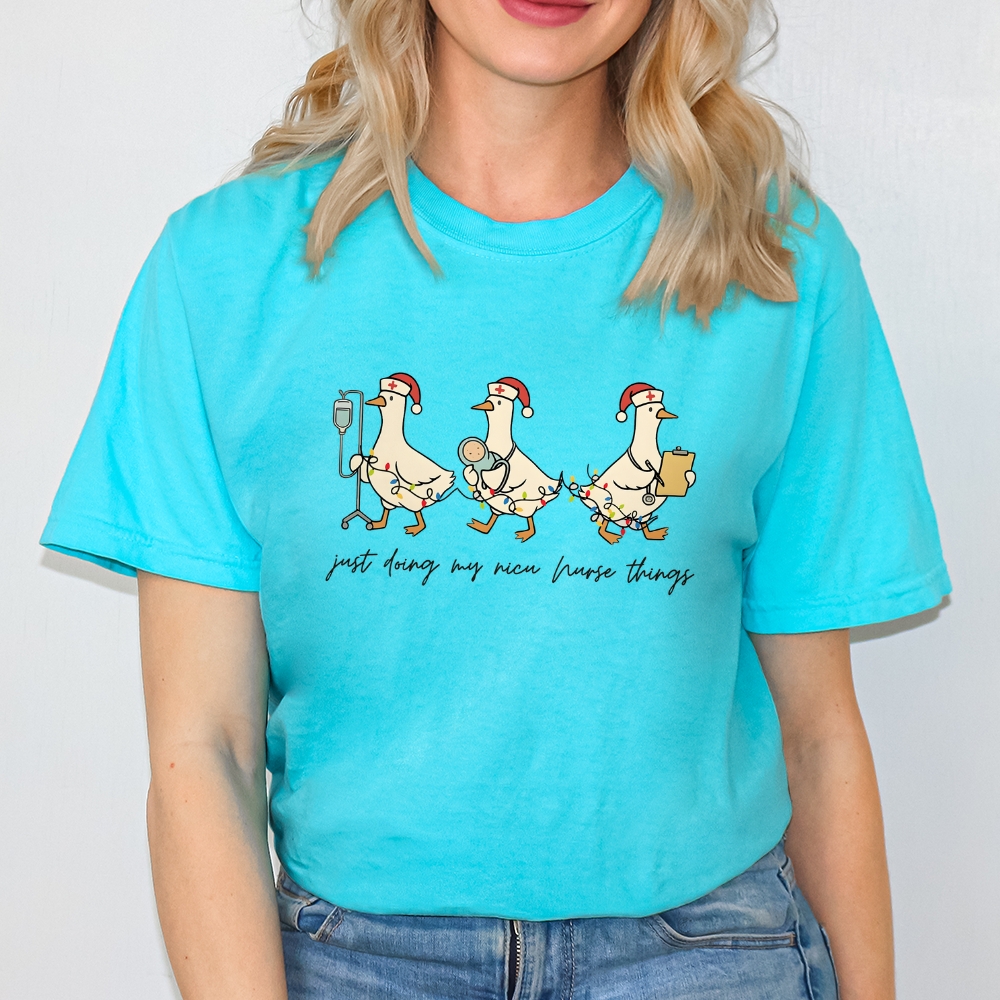 Funny Christmas NICU Nurse T-shirt