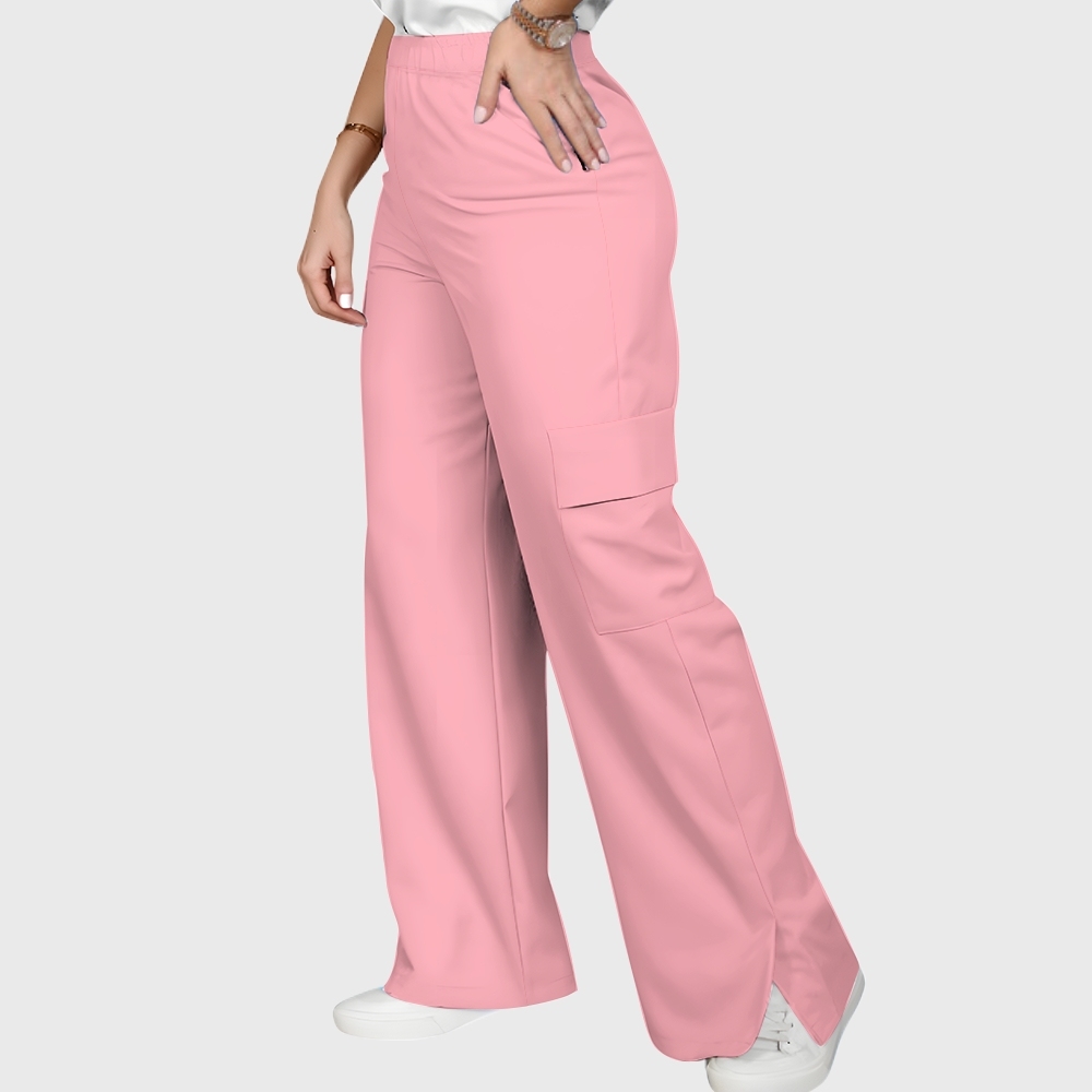 Women's Romantic Rose Garden Printed Scrub Set SF06