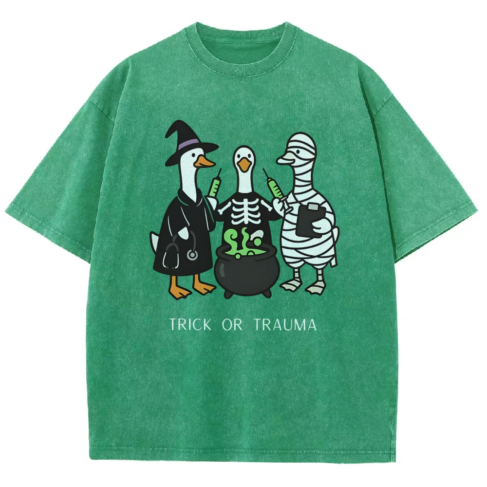 TRICK OR TRAUMA Washed Vintage T-shirt
