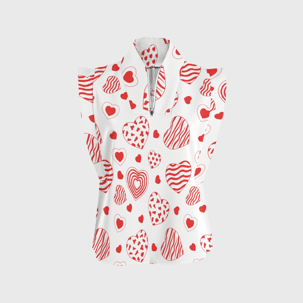 Women's Boho Hearts Printed Scrub Set CL01