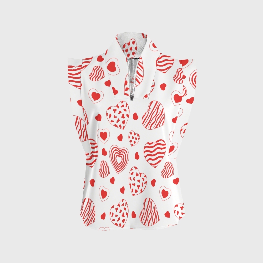 Women's Boho Hearts Printed Scrub Set CL01