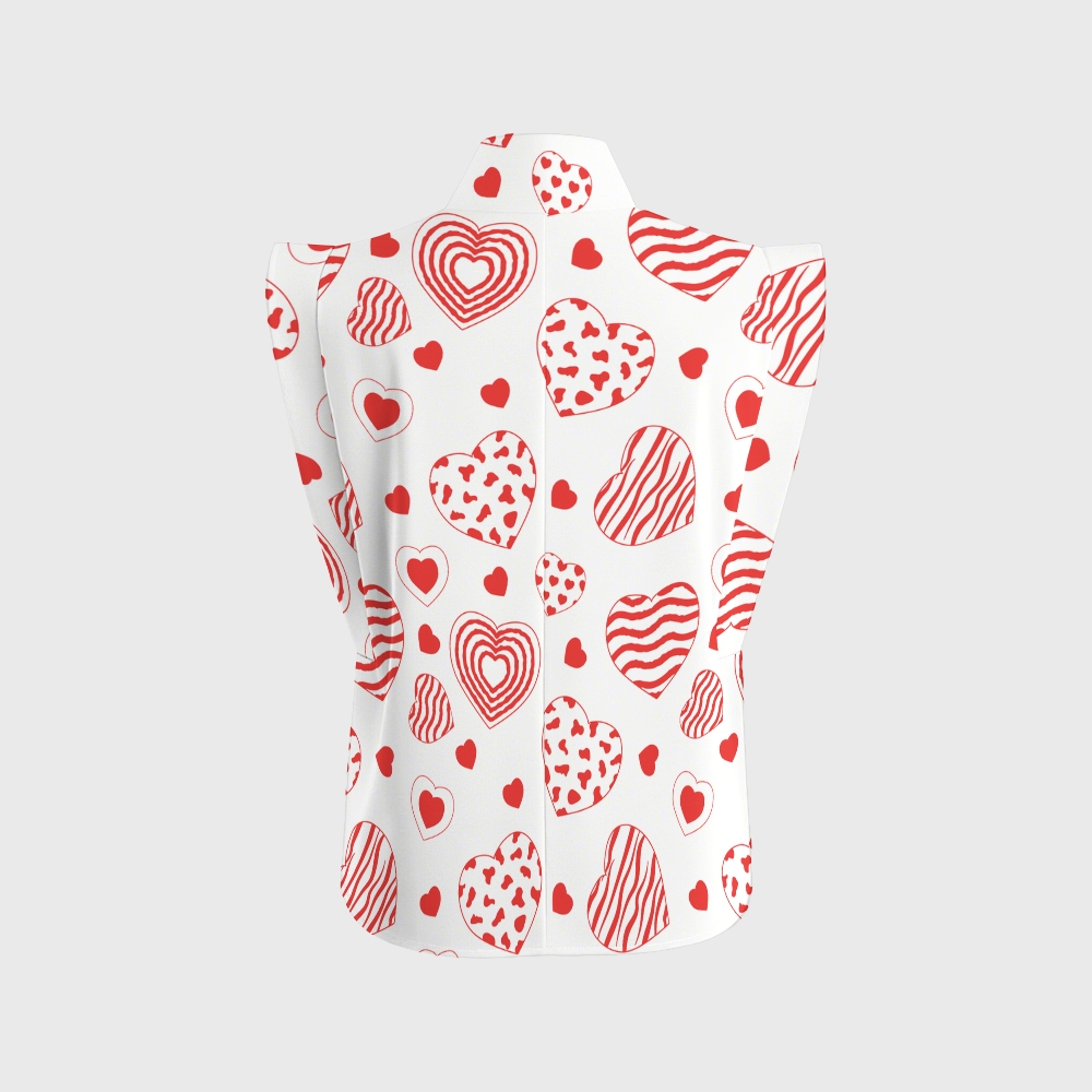 Women's Boho Hearts Printed Scrub Set CL01