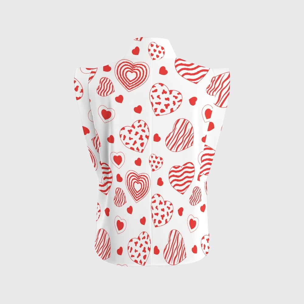 Women's Boho Hearts Printed Scrub Set CL01