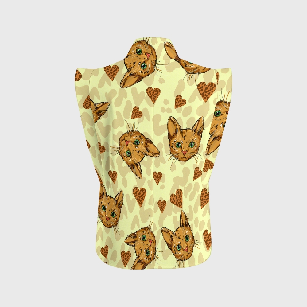 Women's Puss In Doodle Printed Scrub Set SN20