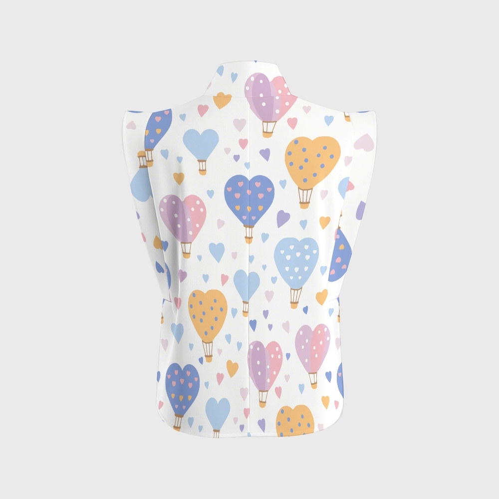 Women's Love Balloons Printed Scrub Set CL08