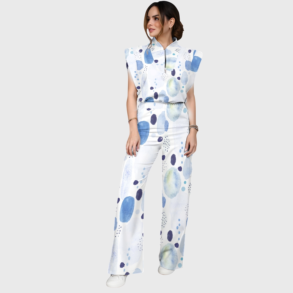 Women's Polka Dot Printed Scrub Set SP02