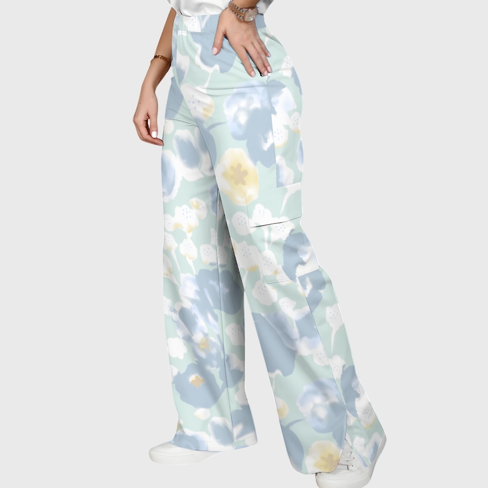 Women's Polka Dot Printed Scrub Set SP03