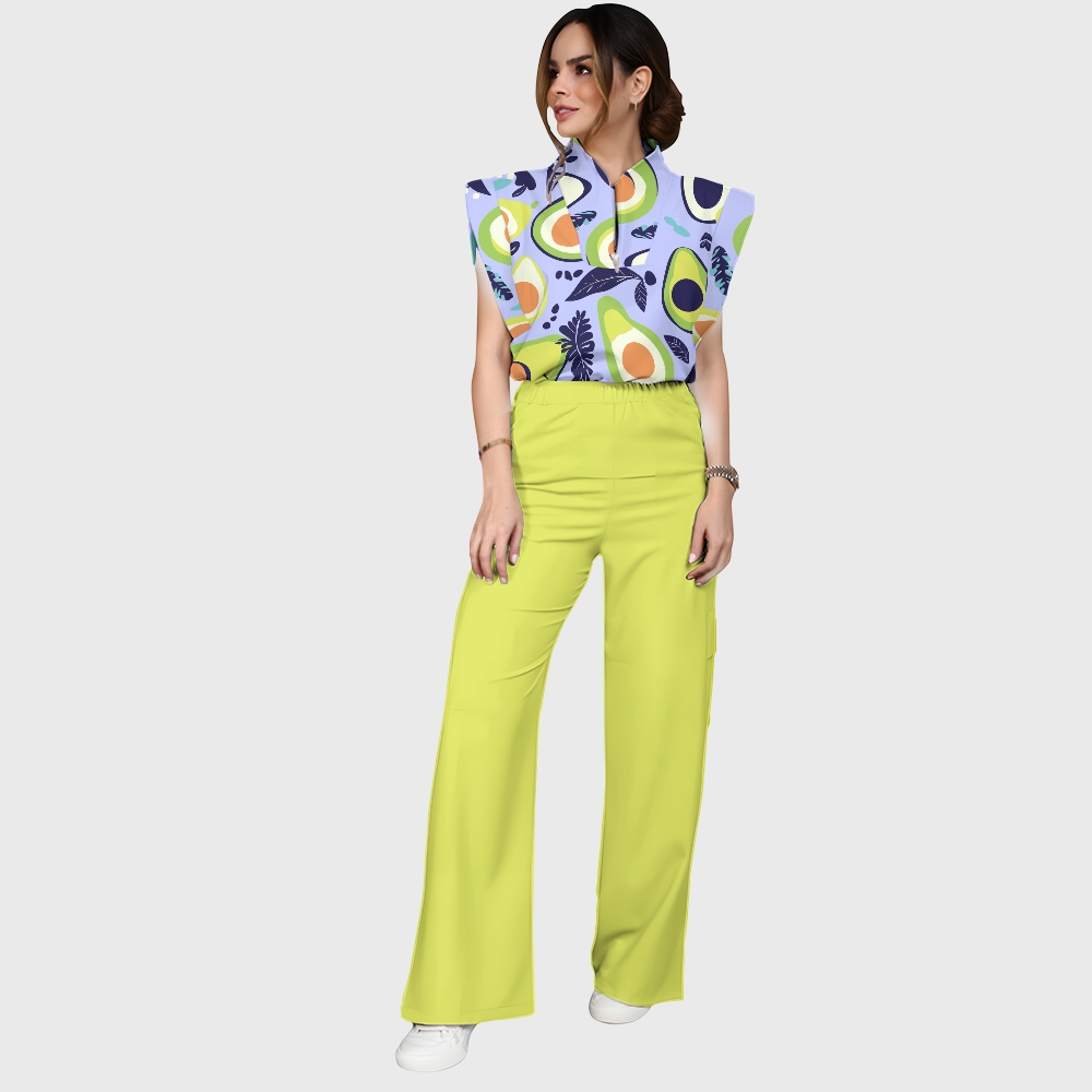 Women's Polka Dot Printed Scrub Set SP04