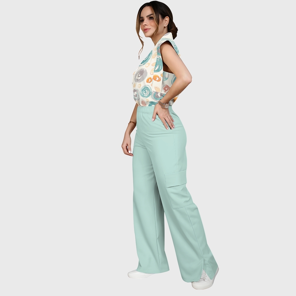 Women's Polka Dot Printed Scrub Set SP05