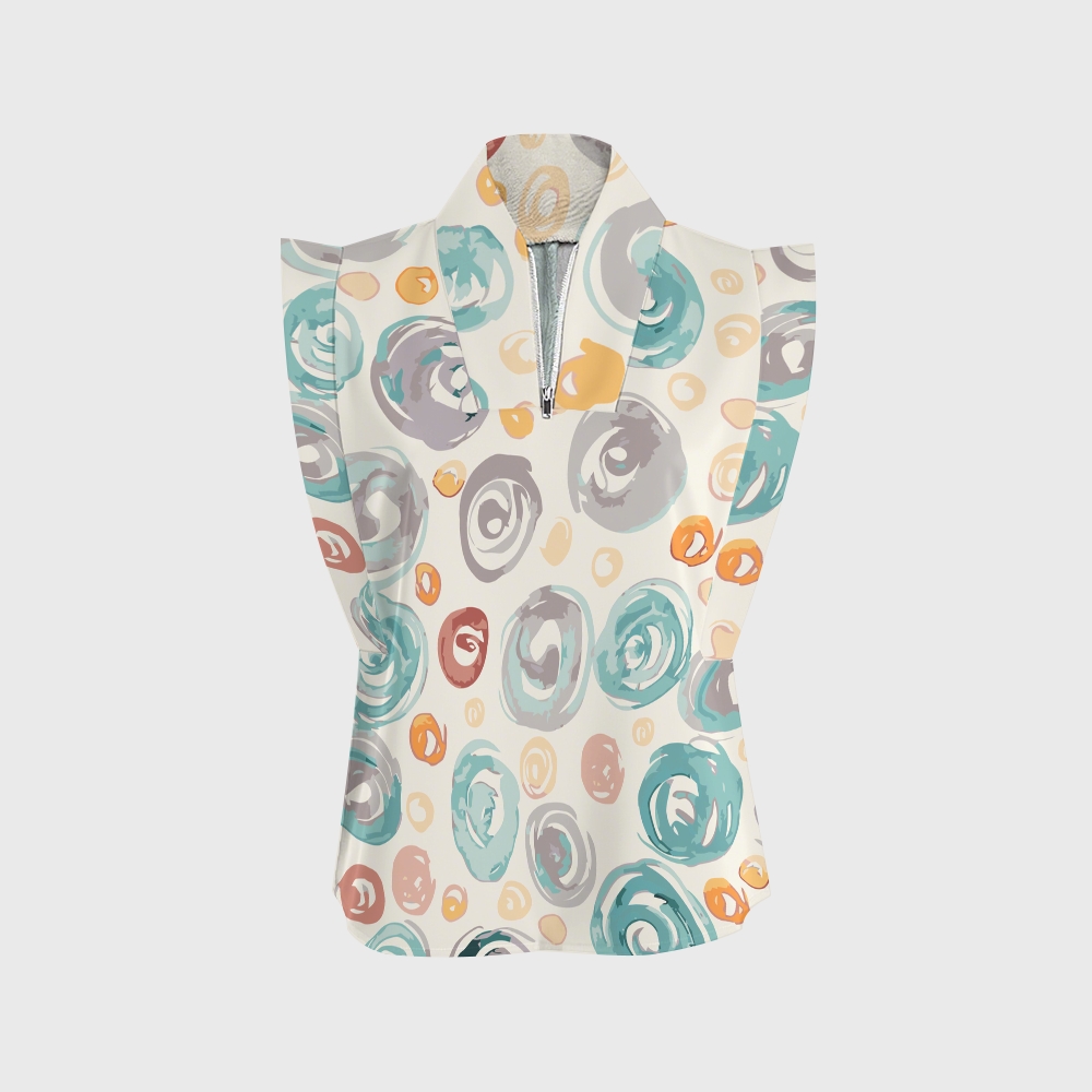 Women's Polka Dot Printed Scrub Set SP05