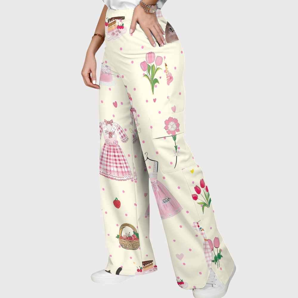 Women's Polka Dot Printed Scrub Set SP08