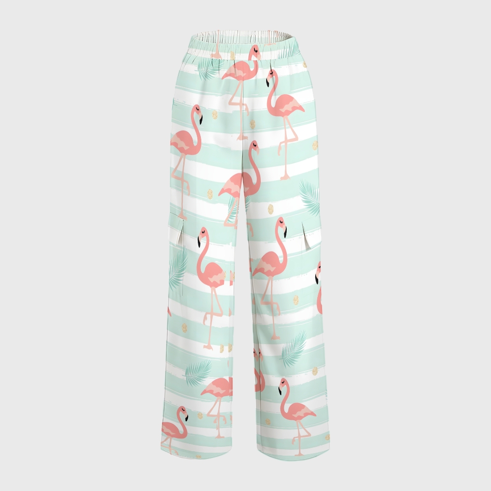 Women's Flamingo Printed Scrub Set SL01