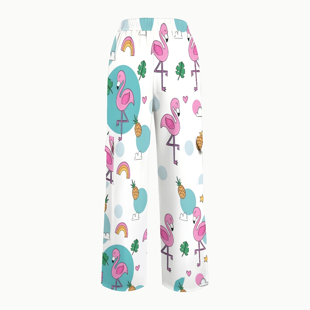 Women's Flamingo Printed Scrub Set SL03