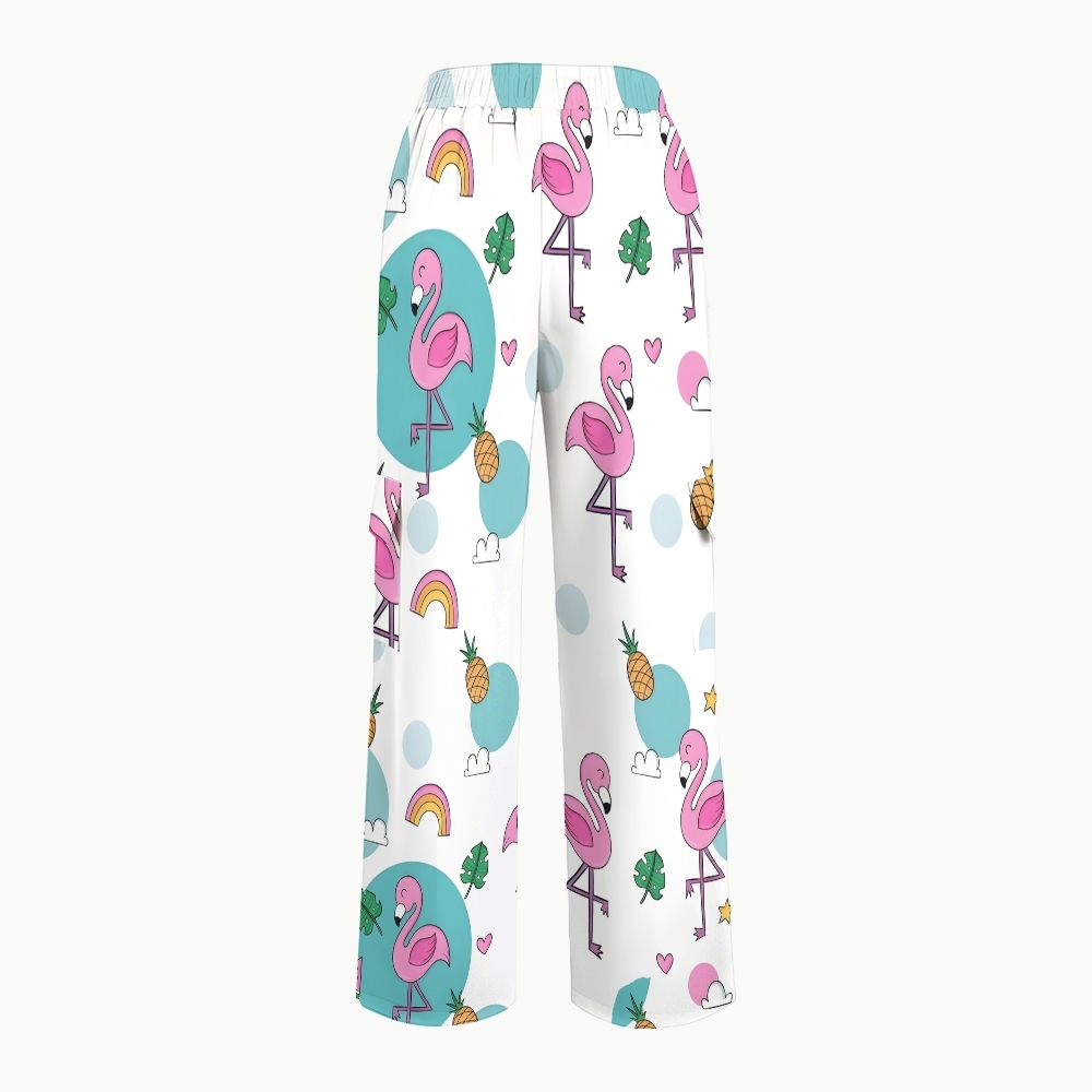 Women's Flamingo Printed Scrub Set SL03