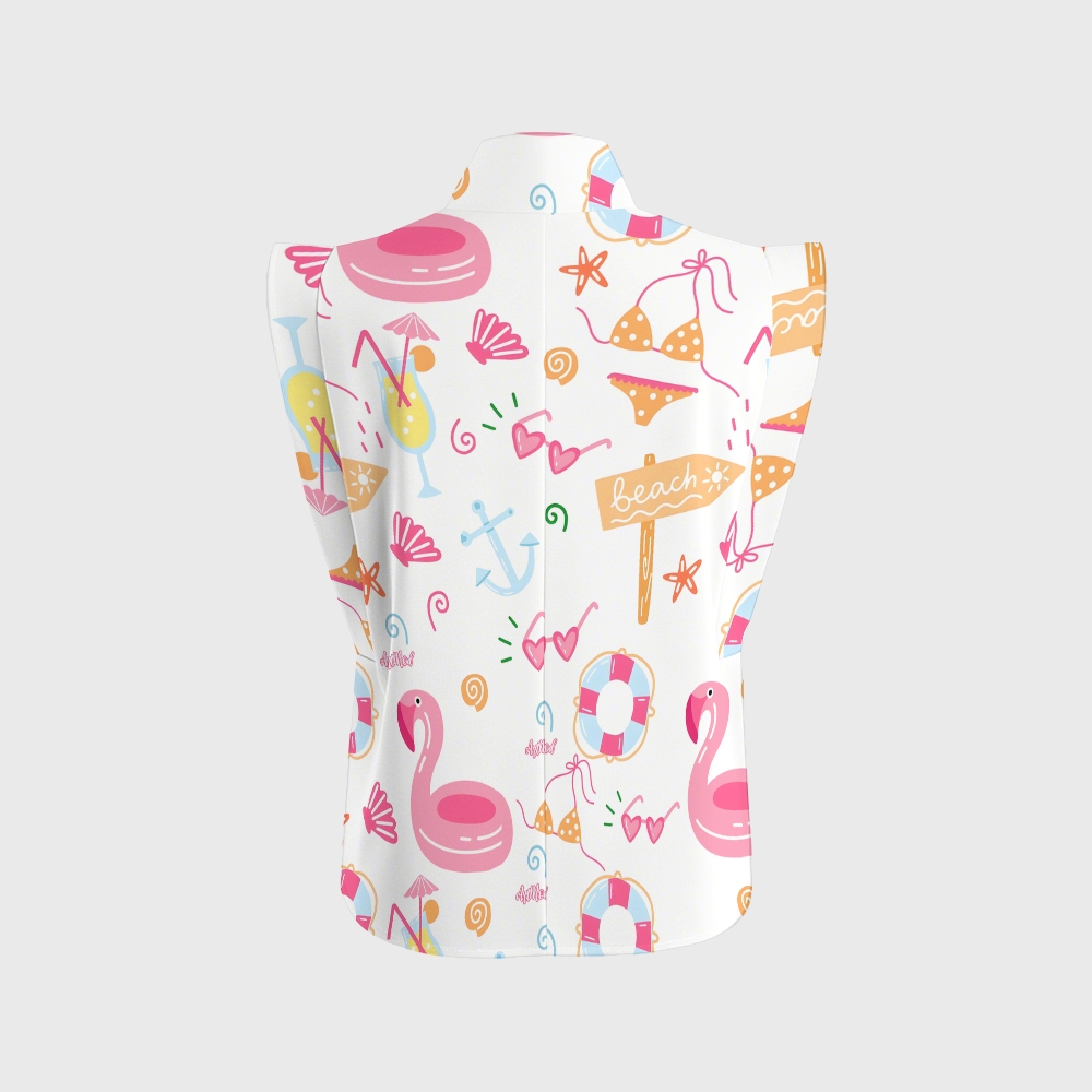 Women's Flamingo Printed Scrub Set SL05