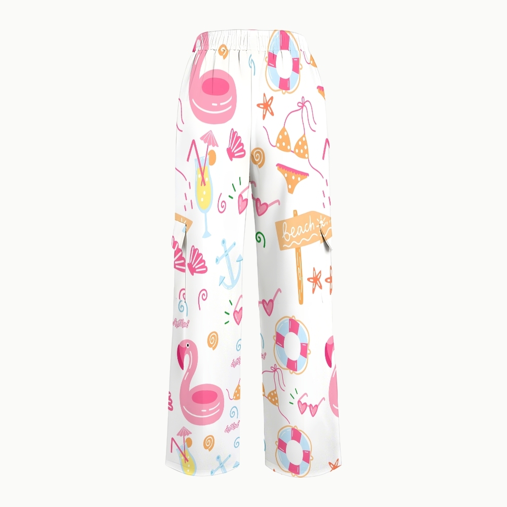 Women's Flamingo Printed Scrub Set SL05