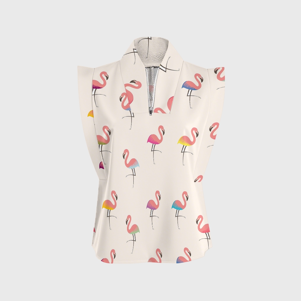 Women's Flamingo Printed Scrub Set SL07