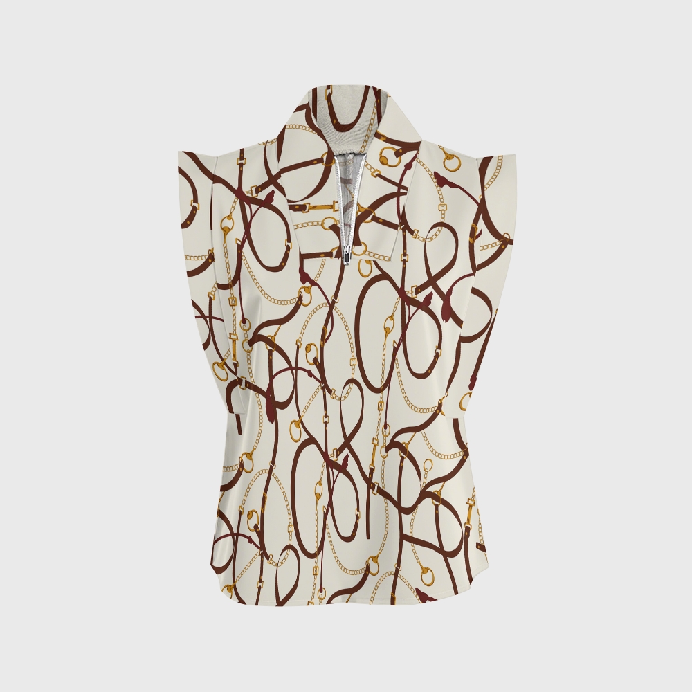 Women's Metallic Line Series Printed Scrub Set  SM01