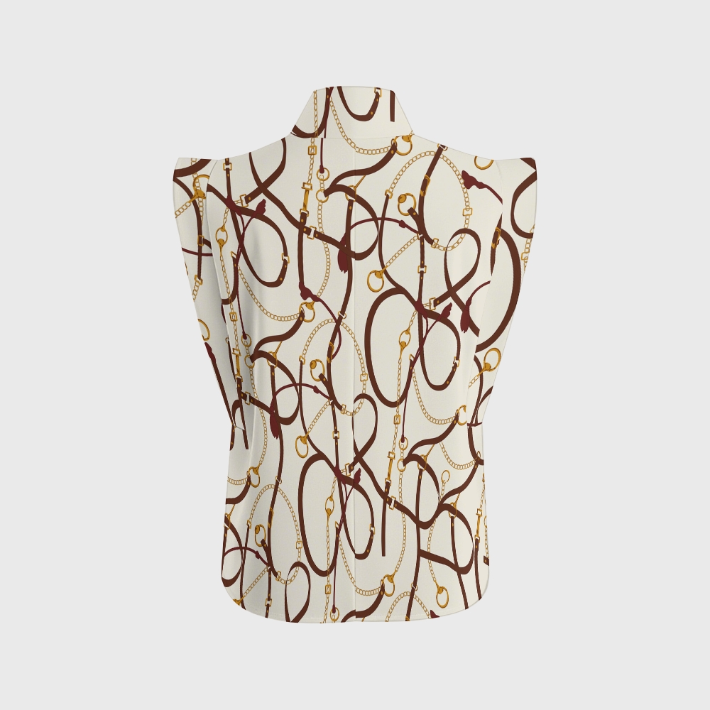 Women's Metallic Line Series Printed Scrub Set  SM01