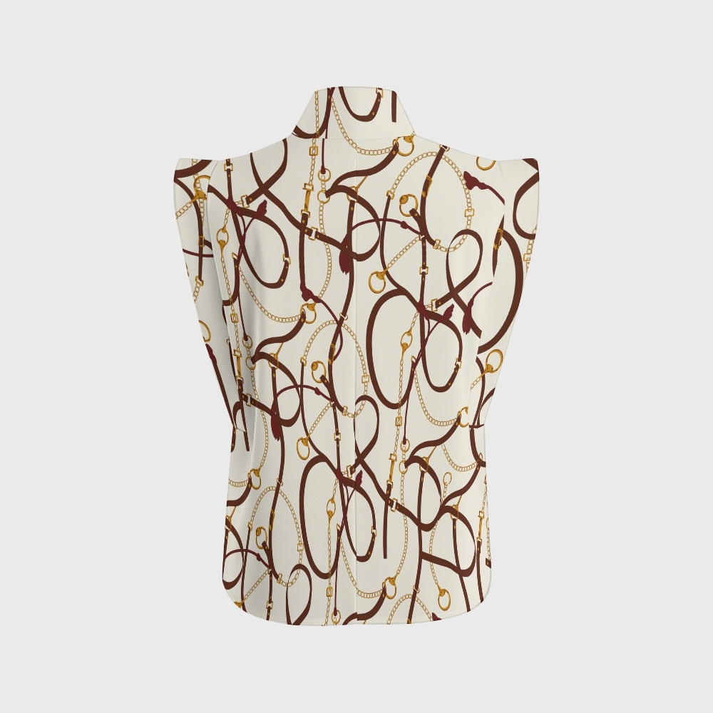 Women's Metallic Line Series Printed Scrub Set  SM01