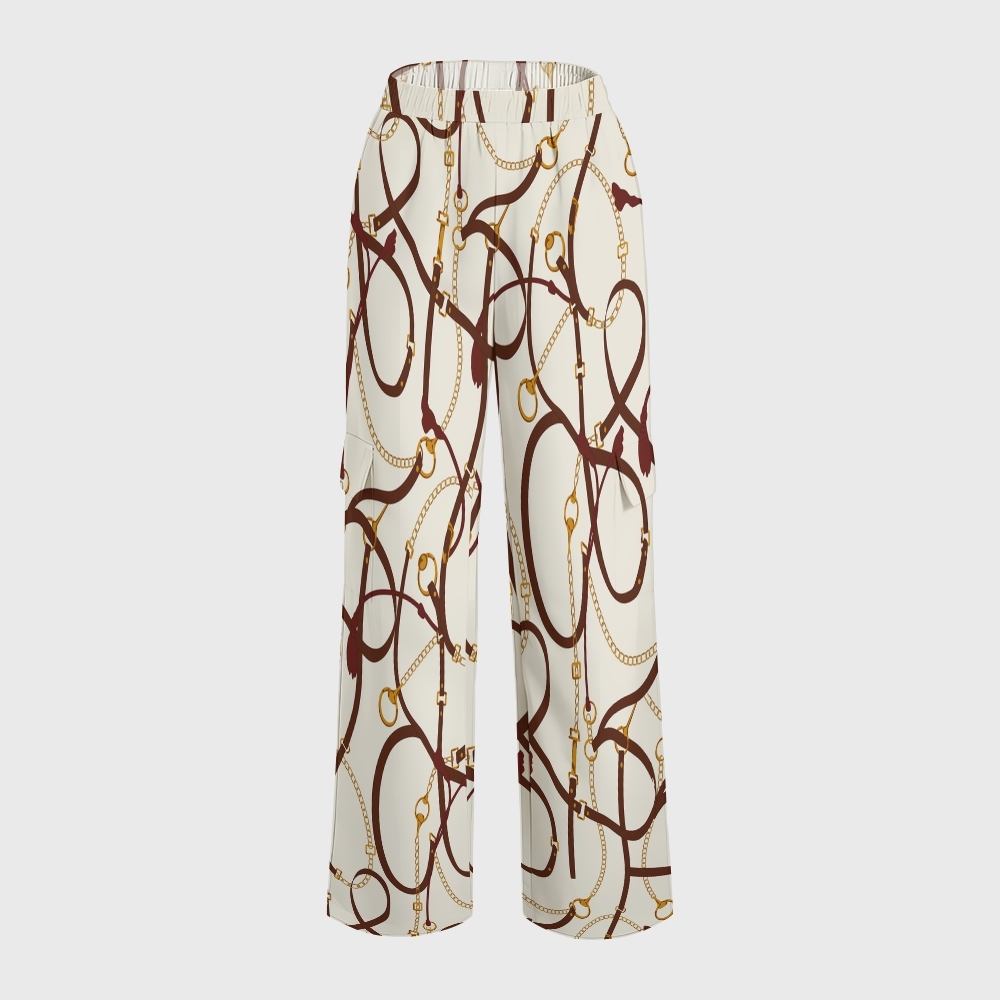 Women's Metallic Line Series Printed Scrub Set  SM01
