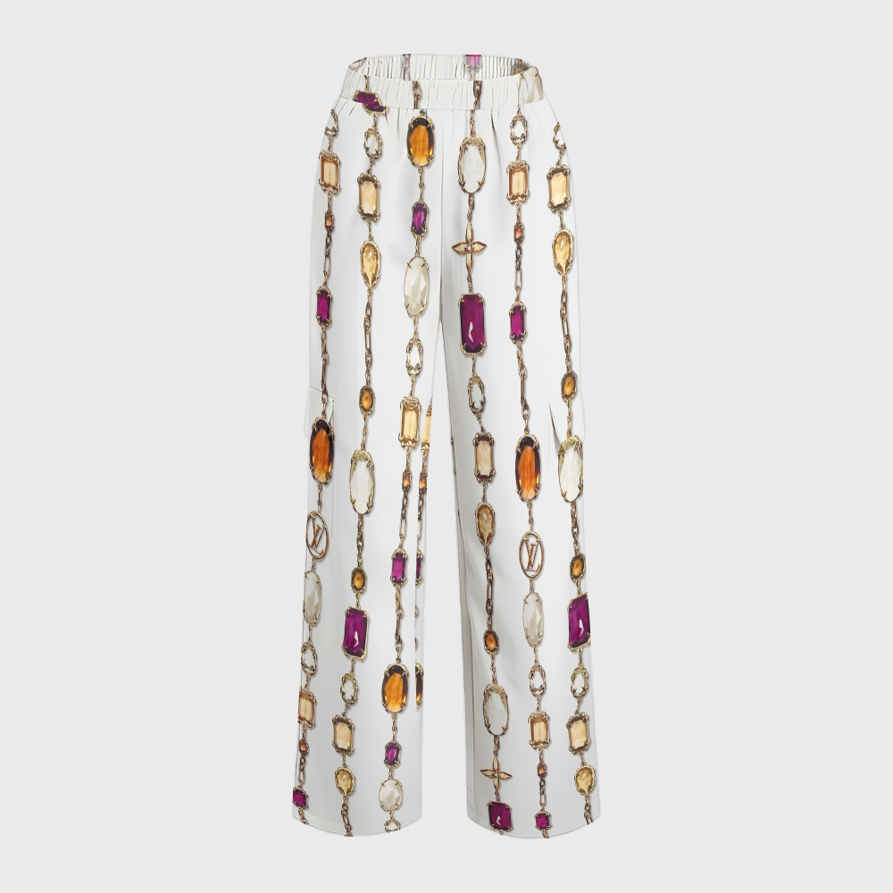 Women's Metallic Line Series Printed Scrub Set  SM02