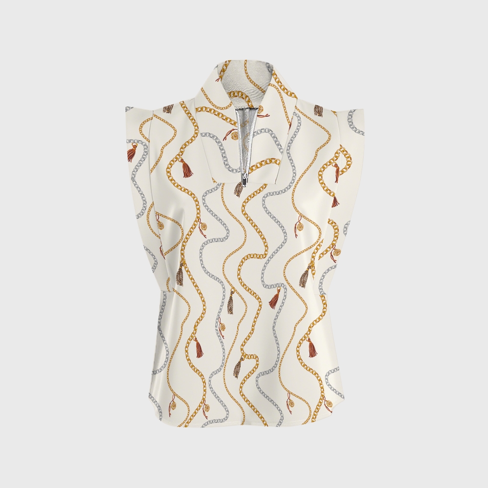 Women's Metallic Line Series Printed Scrub Set  SM03