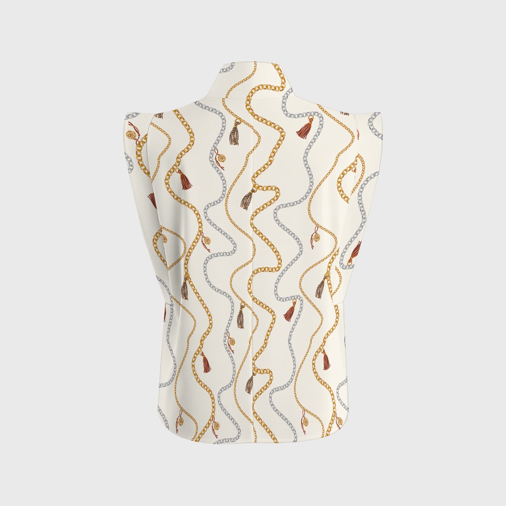 Women's Metallic Line Series Printed Scrub Set  SM03