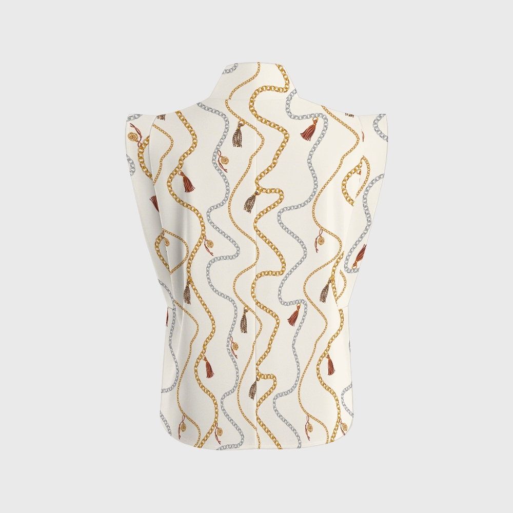 Women's Metallic Line Series Printed Scrub Set  SM03