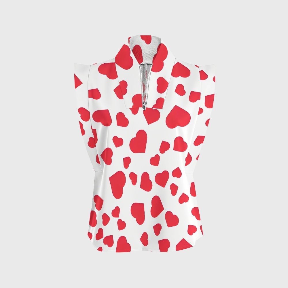 Women's Colorful Heart Pattern  Scrub Set CL11