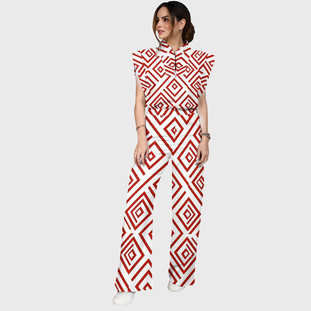 Women's Metallic Line Series Printed Scrub Set  SM04